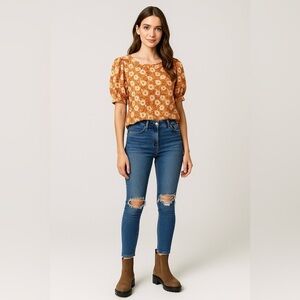 2390- Dolce Vita Women's Vegan Ankle Boots Tan Color Size 6 NWT